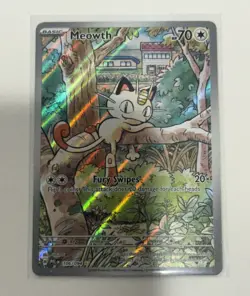Meowth Illustration Rare Holo 106/094 PFL EN - NM Condition Pokemon TCG - Image 3