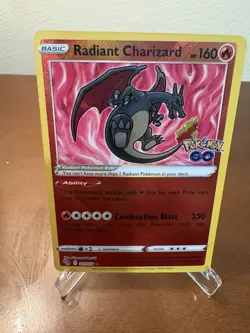 Pokemon TCG Radiant Charizard Holo Card Pokemon Go 011/078 NM/M Condition - Image 1