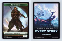Elf Warrior #15/23 MTG Kaldheim Token 2021 TCG Card - Image 2