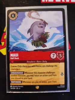 Disney Lorcana TCG Maui Half-Shark 124/204 Azurite Sea Regular Card - Image 1