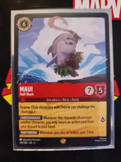 Disney Lorcana TCG Maui Half-Shark 124/204 Azurite Sea Regular Card - Image 3