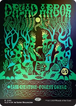 🌟 Dryad Arbor FOIL MTG Prints Charming Secret Lair 🌟 - Image 2