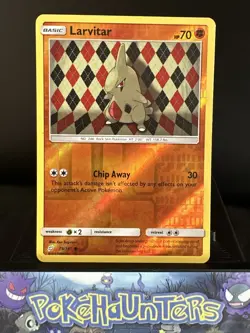 Pokemon Card Larvitar 79/181 Team Up Reverse Holo Rare NM - Image 1