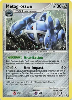 Pokemon Metagross Holo Platinum Supreme Victors 7/147 NM - Image 1