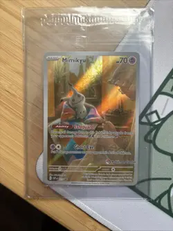 Pokemon TCG: Pokemon Center Stamped Mimikyu SVP 075 Black Star Promo SEALED - Image 1