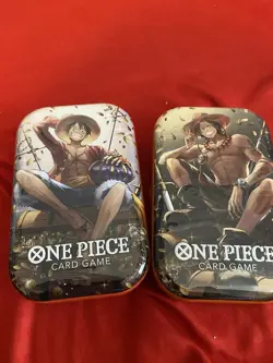 One Piece OP-13 Tin Pack Set Vol.2 Lot Of 2 Monkey D Luffy Portas D Ace SEALED📈 - Image 1