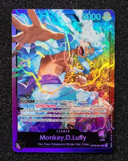 Monkey.D.Luffy OP09-061 ONE PIECE Tcg Card Game NM PURPLE/BLACK Leader - Image 1