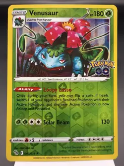 Venusaur 003/078 - Reverse Holo Rare - Pokemon Go Pokemon Card NM - Image 1