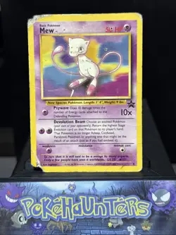 Pokemon Card Mew Promo 8 Black Star Promo WOTC Played - Image 1