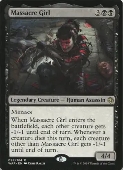 Massacre Girl R War of the Spark 99 LP-NM MTG - Image 1