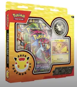 Pokemon TCG 2026 Pokemon Day 30th Anniv. Pikachu Promo Collection Box. - Image 1