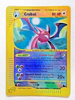 Pokemon: Crystal Crobat 147/144 Reverse Holo Secret Rare. Skyridge. NM - Image 1