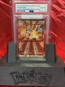 2021 Pokemon Celebrations Ultra-Premium Collection Charizard #4 GOLD PSA 10 - Image 1
