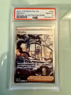 Pokemon TCG Grusha 268/193 Special Illustration Rare Paldea Evolved PSA 10 - Image 1