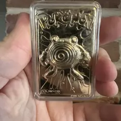 1999 Limited Edition Poliwhirl 23K Gold Plated Pokemon Trading Card - Image 1