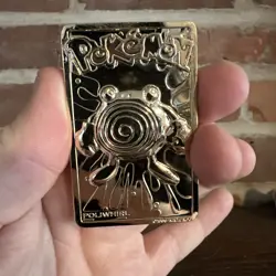 1999 Limited Edition Poliwhirl 23K Gold Plated Pokemon Trading Card - Image 3