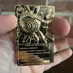 1999 Limited Edition Poliwhirl 23K Gold Plated Pokemon Trading Card - Image 4