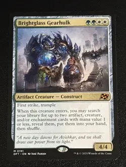 MTG Aetherdrift Brightglass Gearhulk 0191 NM Mythic - Image 1