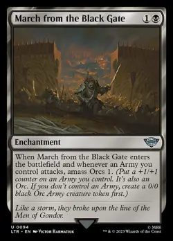 [MTG] March from the Black Gate (0094) (LTR) LP-HP - Image 1