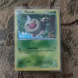 Weedle 1/12 McDonalds Promo 2013 Holo Rare Pokemon Card DMG - Image 2