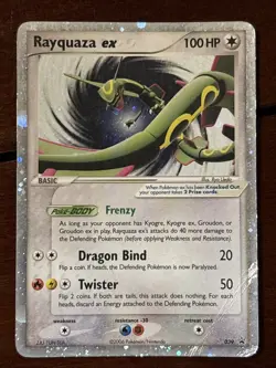 Pokemon Black Star Promo Rayquaza Ex 039 Holo Rare HP - Image 1