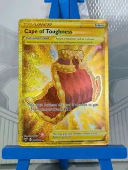 Cape of Toughness 200/185 - SWSH Vivid Voltage - Gold Secret Rare - Pokemon TCG - Image 1