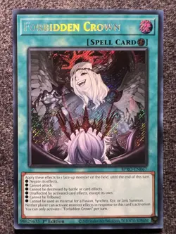 Yugioh Forbidden Crown BPRO-EN067 Secret Rare 1st Edition NM - Image 1