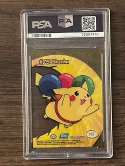 2000 TOPPS Pokemon Pikachu TV Animated Clear Cards PSA 10 PSA Cert # 75397410 - Image 4