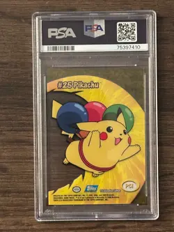 2000 TOPPS Pokemon Pikachu TV Animated Clear Cards PSA 10 PSA Cert # 75397410 - Image 5