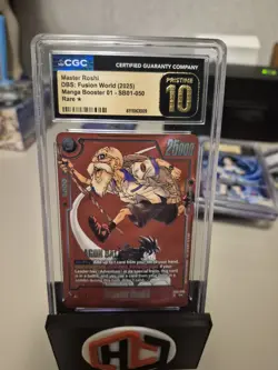DRAGON BALL SUPER CARD GAME ALTERNATE ART #SB01-050 MASTER ROSHI CGC Pristine 10 - Image 1