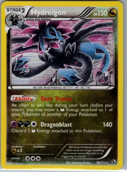 Hydreigon 99/113 Holo Legendary Treasures - Pokemon Card - NM - Image 1