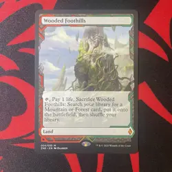 MTG Zendikar Rising Wooded Foothills 004/030 - Image 2