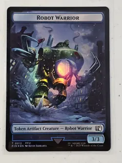 MTG Emblem - Sephiroth, One-Winged Angel/Robot Warrior Double-Sided Token Foil - Image 2