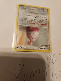 Happiny 14/17 - Holo SWIRL ꩜ POP Series 8 2008 Vintage - Pokemon - *FRESH PULL* - Image 3