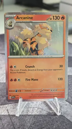 Pokemon Arcanine SVP011 Cosmos Holo Black Star Promo - Image 1