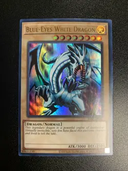 Blue-Eyes White Dragon LOB-001 Unlimited NM - Image 1