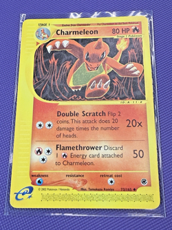 Pokemon Vintage E Series Expedition Chameleon Card 73/165 LP Personal Collection - Image 1