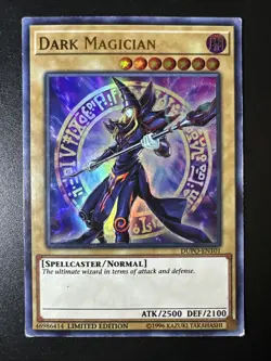 Yu-Gi-Oh Card: Dark Magician DUPO-EN101 Ultra Rare Limited Edition! MP - Image 1