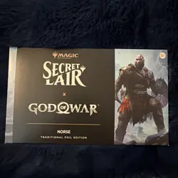 MTG Secret Lair x God of War Norse NEW SEALED Traditional Foil Pack Playstation - Image 1