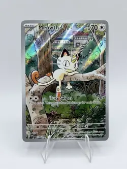 Meowth 106/094 Me02: Phantasmal Flames Holo Illustration Rare 70HP Pokemon TCG - Image 1