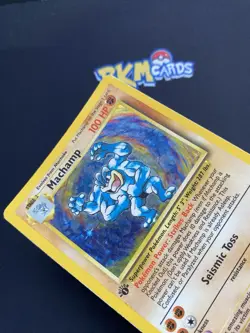 Pokemon TCG Machamp Base Set 8/102 1st Edition Holo Rare MP. - Image 3