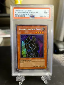 2003 Yu-Gi-Oh! Gearfried The Iron Knight BPT-012 PSA 9 MINT - Image 2