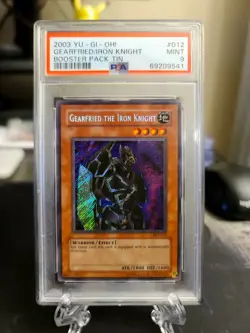 2003 Yu-Gi-Oh! Gearfried The Iron Knight BPT-012 PSA 9 MINT - Image 4