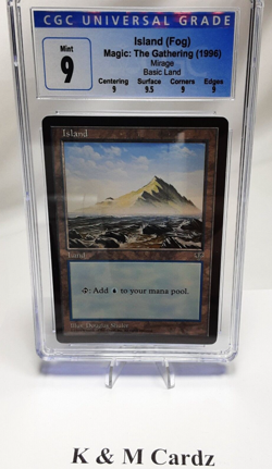 MTG - Mirage - Island - Graded - CGC 9.0 - Image 1