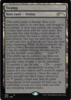 MTG Swamp (256) | NM | Secret Lair The Full-Text Lands {SLD} - Image 1