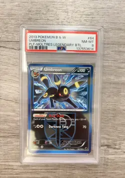 2013 Pokemon B&W Plasma Freeze UMBREON #64/116 PSA 8 - Image 1