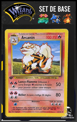 Arcanin 23/102 Edition 1 Ed 1 Set De Base Wizards Carte Pokemon FR - Image 1