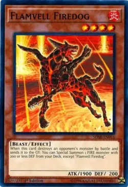 Flamvell Firedog - SDSB-EN016 - Common - 1st Edition - Lightly Played - Image 1