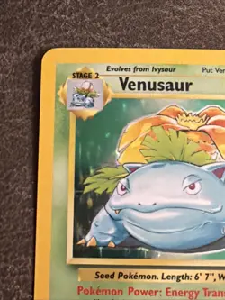 Pokemon - Venasaur Base Set Holo Rare Card 15/102 Unlimited Print WOTC LP-MP - Image 2