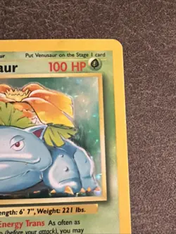 Pokemon - Venasaur Base Set Holo Rare Card 15/102 Unlimited Print WOTC LP-MP - Image 3
